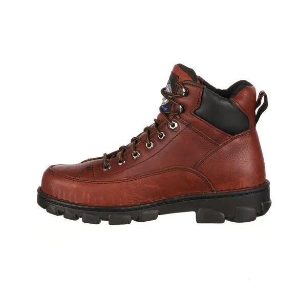 Georgia Mens Eagle Light Wide Load Steel Toe Brown Boots (NWT)