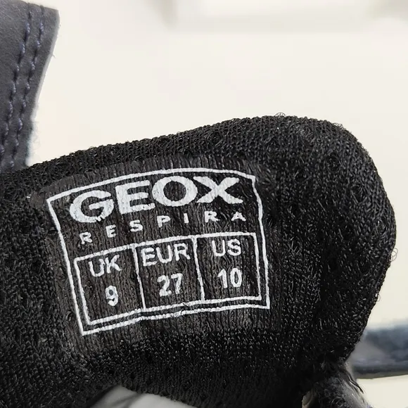 Geox J New Savage Boy Sneakers Shoes U.S. Size 10 Little Kid Navy Gray Active