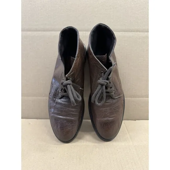 GEOX Terrance Mens Soft Brown Leather Waterproof Boots Size 43