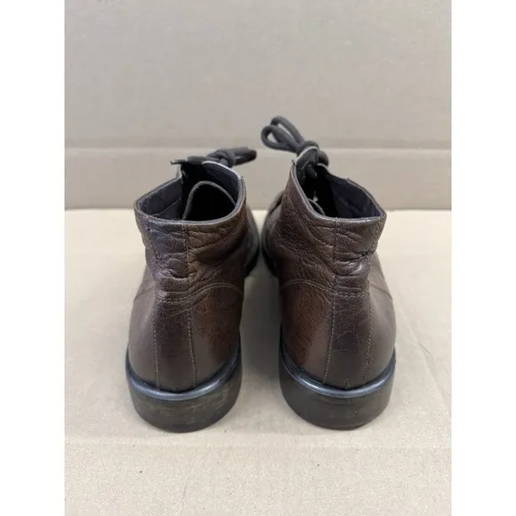 GEOX Terrance Mens Soft Brown Leather Waterproof Boots Size 43