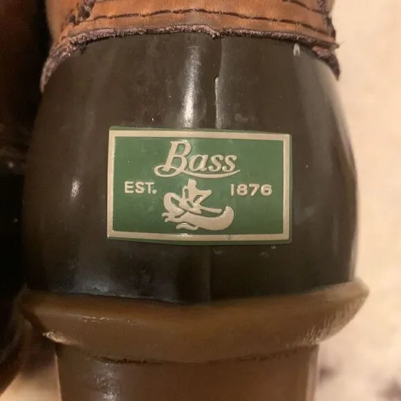 G.H. BAS &amp;CO, winter boots, rubber bottoms, leather uppers, like new, size 8
