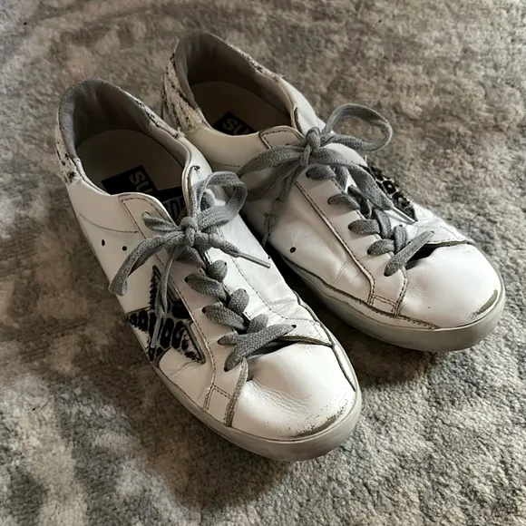 Golden Goose Superstar Sequin Cheetah Sneakers 38