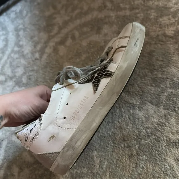 Golden Goose Superstar Sequin Cheetah Sneakers 38
