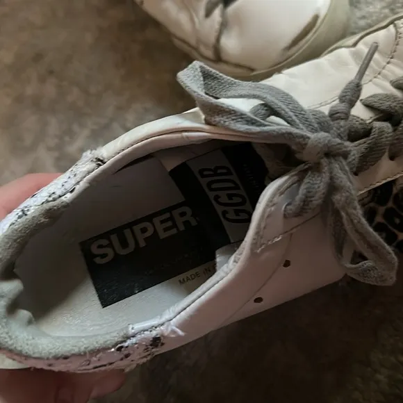 Golden Goose Superstar Sequin Cheetah Sneakers 38