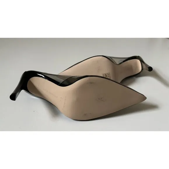 Good American Womens Shoes Cinder F*cking Rella Light Smoke Heels Size 9.5