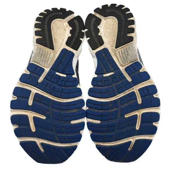 Gray/Blue Brooks Men Adrenaline GTS 19 Running Shoes Sneakers-Size US 10/EU 44