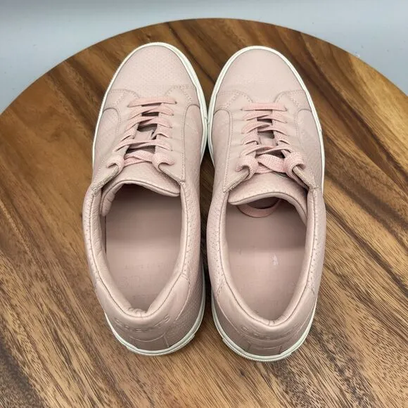 Greats Brooklyn Shoes Womens Size 9 Pink Leather Sneakers Made in Italy Pref