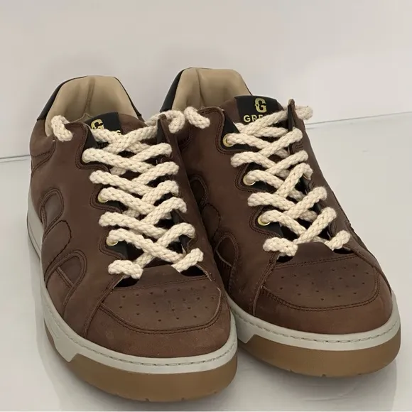 GREATS Cooper Low Lace Up Sneakers - Brown