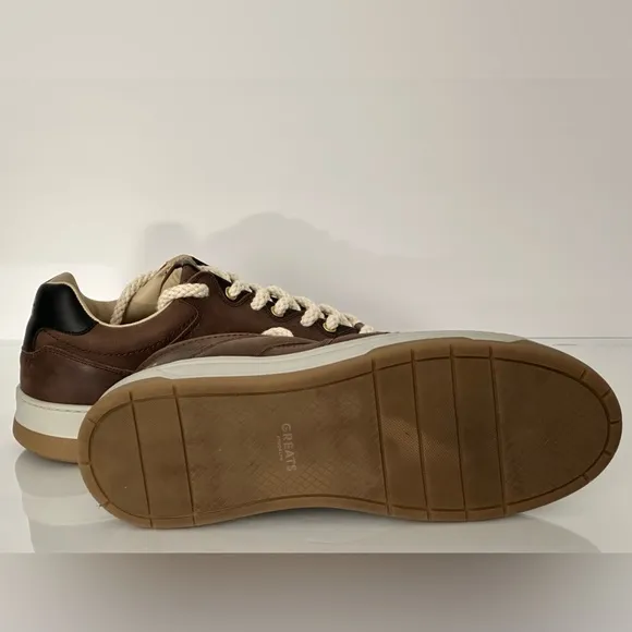 GREATS Cooper Low Lace Up Sneakers - Brown