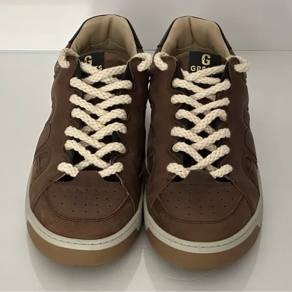 GREATS Cooper Low Lace Up Sneakers - Brown
