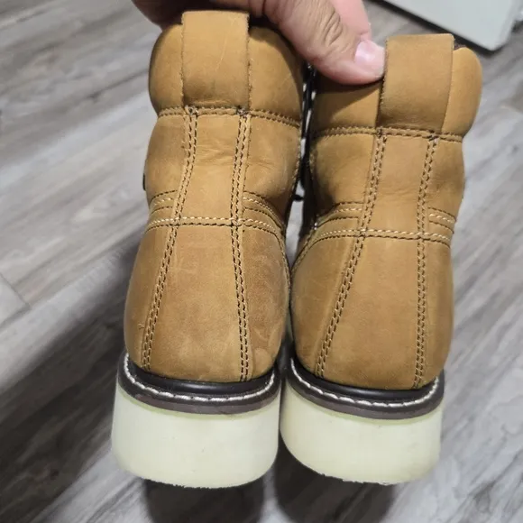 Harley-Davidson Men's Beau Tan Wedge Work Boots Shoes D93136 Sz 8M