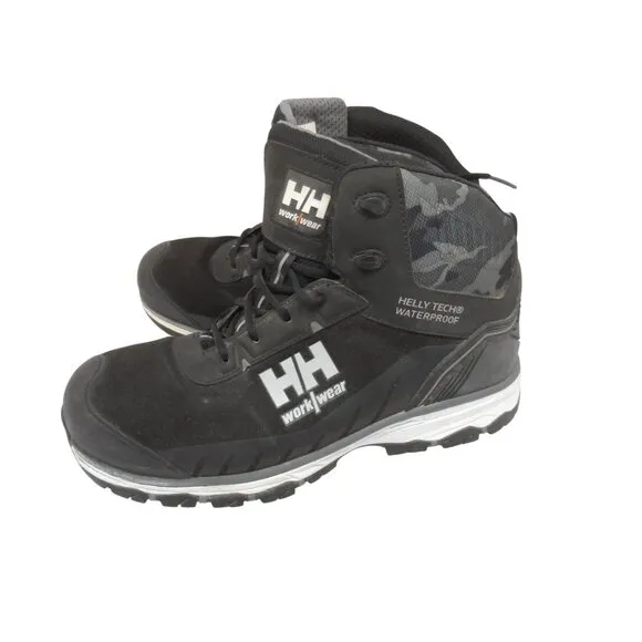 Helly Hansen Men's Mid Alum Toe Comp Plate Hiker Boots HHS241010 Black Size 10M
