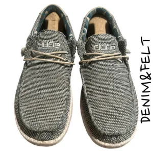 Hey Dude Mens Shoes Wally Sox Ice Grey | PRELOVED 🩶🩵