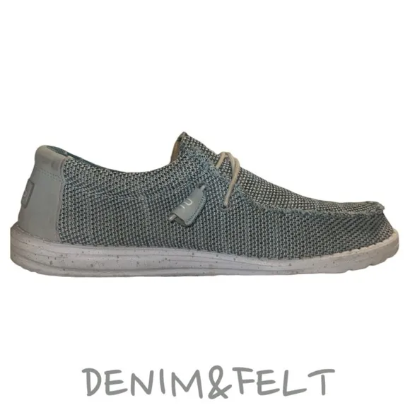 Hey Dude Mens Shoes Wally Sox Ice Grey | PRELOVED 🩶🩵