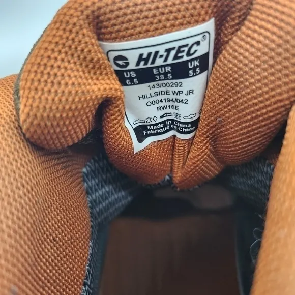 Hi-Tec Shoes Men 6.5 Hillside Low Waterproof Boots Brown