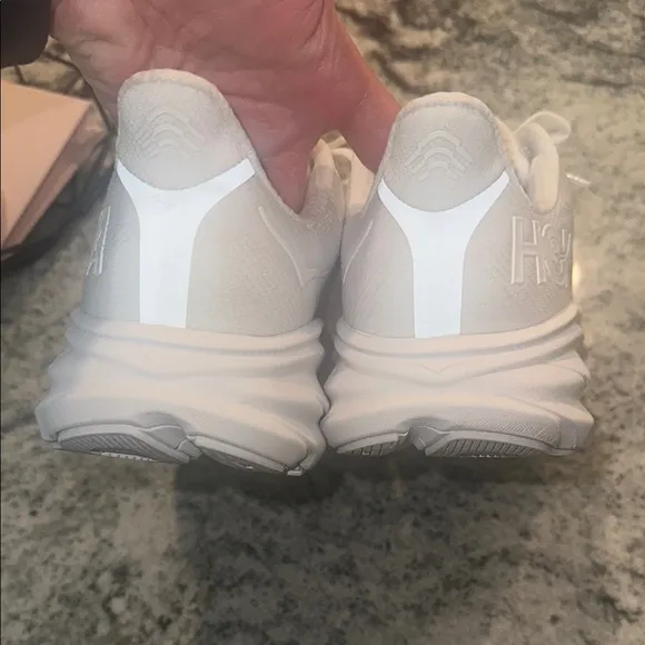 Hoka All-White Running Shoes