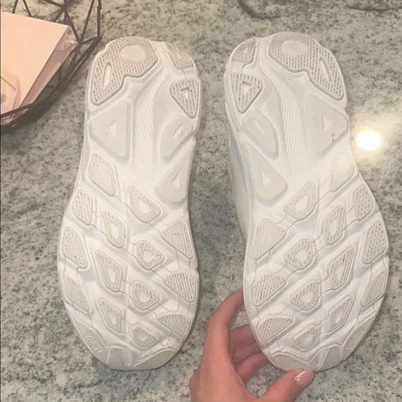 Hoka All-White Running Shoes