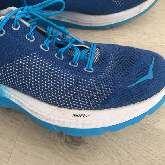Hoka Blue Running Shoes size 10 Mach pro fl