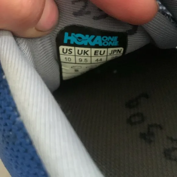 Hoka Blue Running Shoes size 10 Mach pro fl