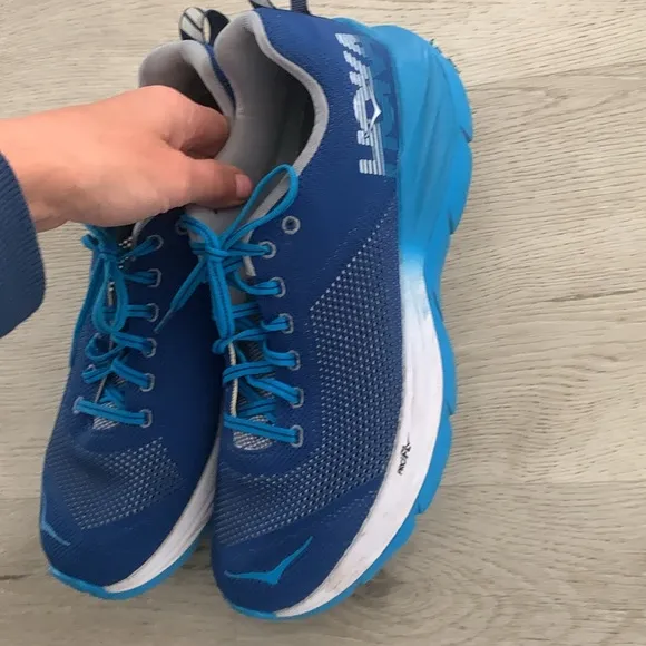 Hoka Blue Running Shoes size 10 Mach pro fl