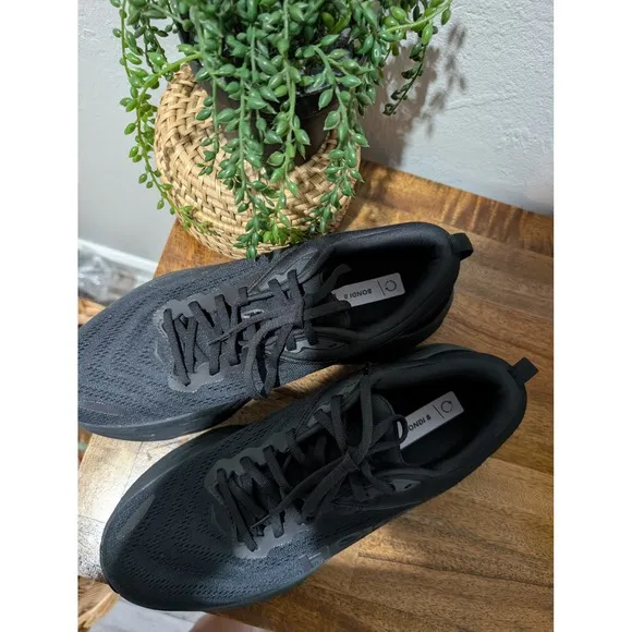 Hoka Bondi 8 Triple Black/Black Running Shoes 1127953 BBLC Mens Size 10D