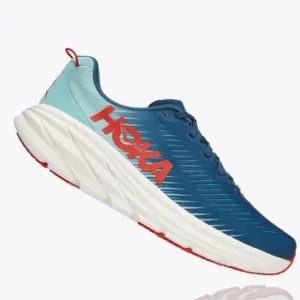 Hoka Mens One One Rincon 3 Real Teal Eggshell Blue Running Shoes