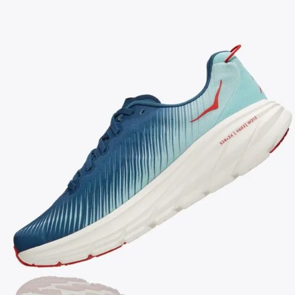 Hoka Mens One One Rincon 3 Real Teal Eggshell Blue Running Shoes