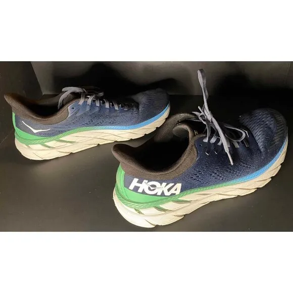 Hoka One Clifton 7 Moonlit Ocean BlueMens 12 Shoes Running Sneakers
