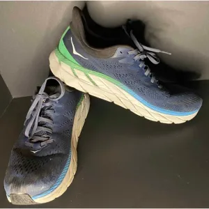 Hoka One Clifton 7 Moonlit Ocean BlueMens 12 Shoes Running Sneakers