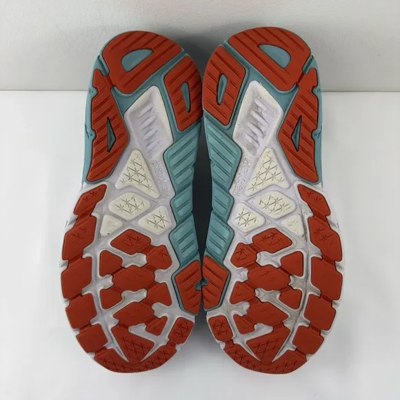 HOKA ONE ONE Arahi 5 Men's Running Shoes Size 10 | Gray/Teal/Red