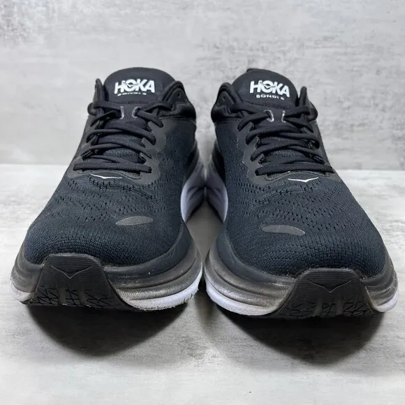 Hoka One One Bondi 8 Running Shoes - Men's Size 10.5 - Black