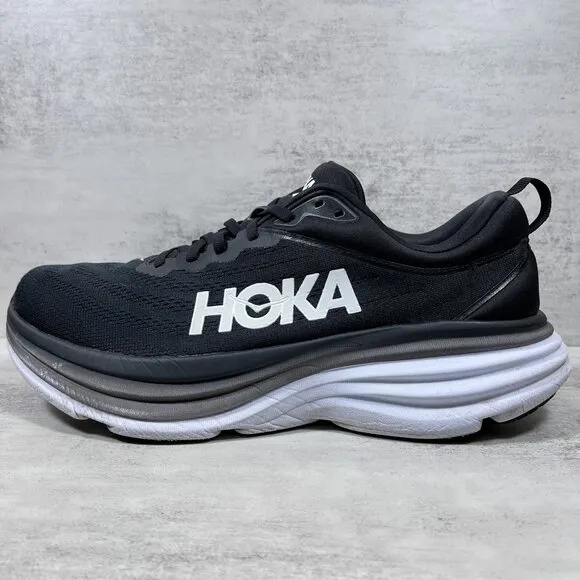 Hoka One One Bondi 8 Running Shoes - Men's Size 10.5 - Black