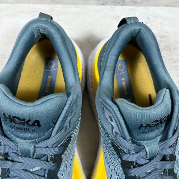 Hoka One One Bondi 8 Running Shoes - Men's Size 8 - Blue