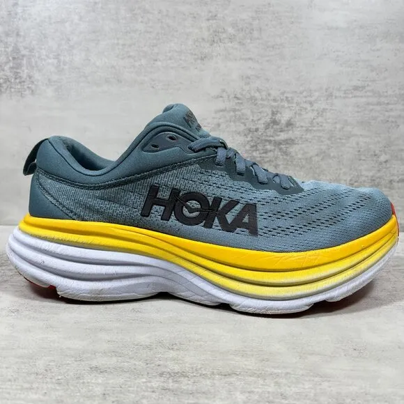 Hoka One One Bondi 8 Running Shoes - Men's Size 8 - Blue
