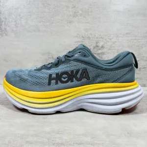 Hoka One One Bondi 8 Running Shoes - Men's Size 8 - Blue