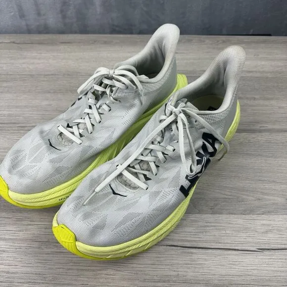 hoka one one‎ carbon x2 mens white yellow running shoes 13D