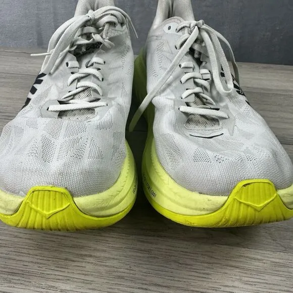 hoka one one‎ carbon x2 mens white yellow running shoes 13D
