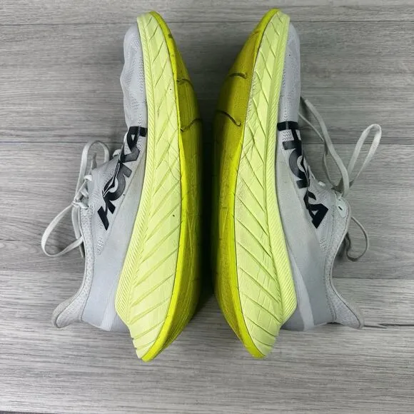 hoka one one‎ carbon x2 mens white yellow running shoes 13D