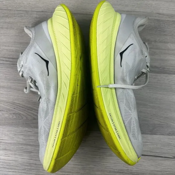 hoka one one‎ carbon x2 mens white yellow running shoes 13D