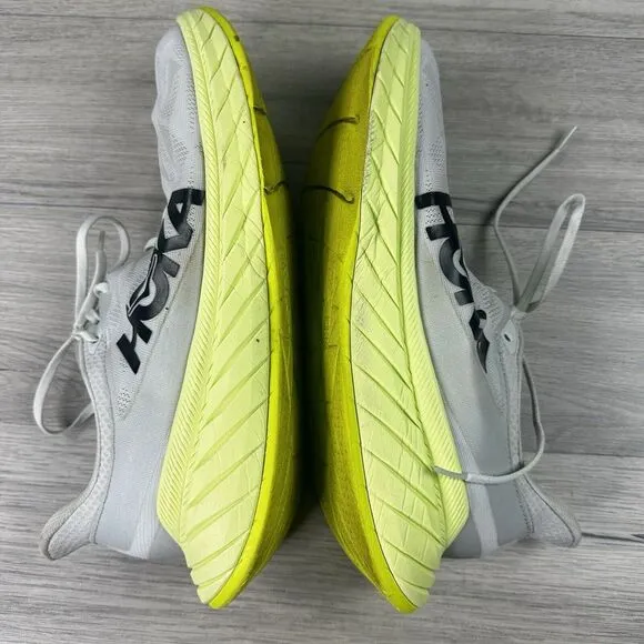 hoka one one‎ carbon x2 mens white yellow running shoes 13D