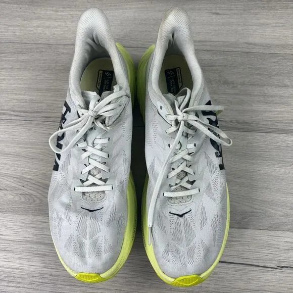 hoka one one‎ carbon x2 mens white yellow running shoes 13D