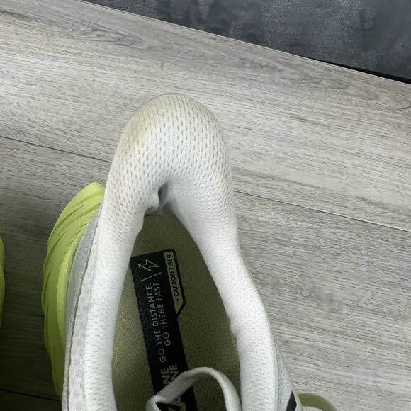 hoka one one‎ carbon x2 mens white yellow running shoes 13D