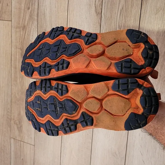 HOKA One One Challenger ATR 5 Blue Orange Sz‎ 9 Mens Running Athletic Shoes