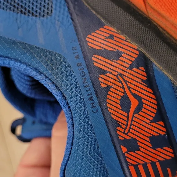 HOKA One One Challenger ATR 5 Blue Orange Sz‎ 9 Mens Running Athletic Shoes
