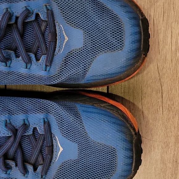 HOKA One One Challenger ATR 5 Blue Orange Sz‎ 9 Mens Running Athletic Shoes
