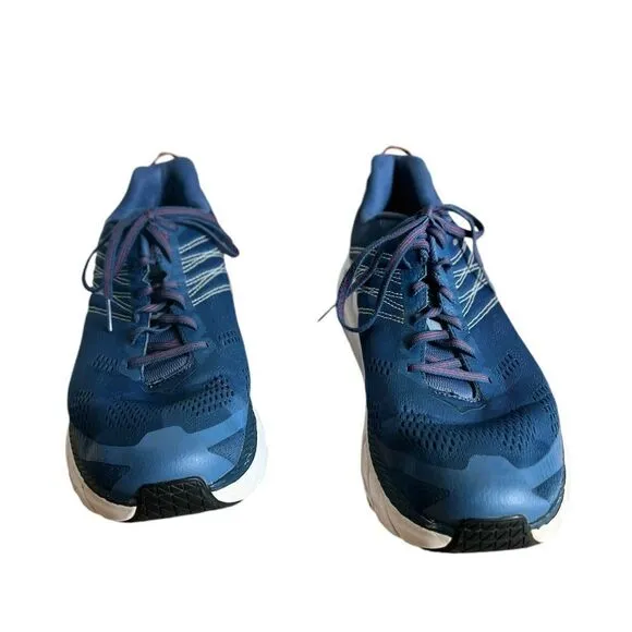 Hoka One One Clifton 6 1102872 EBPA Ensign Blue Running Shoes Men's Size 12 Wide