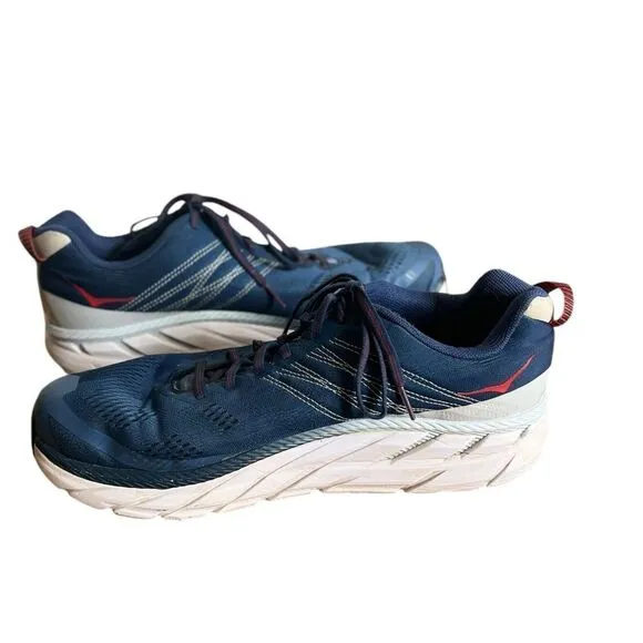 Hoka One One Clifton 6 1102872 EBPA Ensign Blue Running Shoes Men's Size 12 Wide