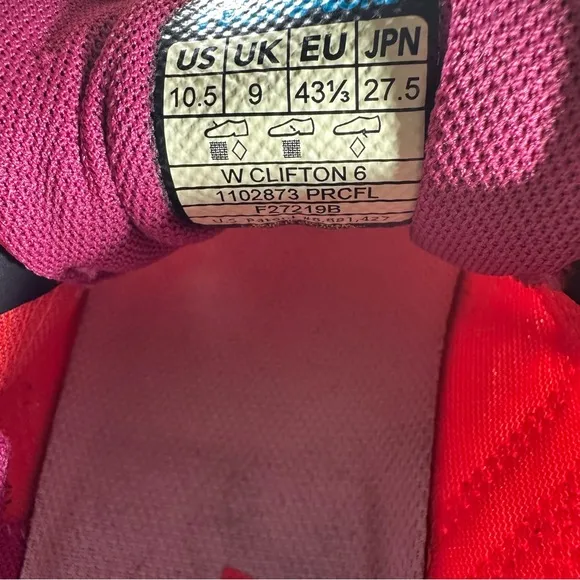 Hoka One One Clifton 6  Pink Running Shoes Women’s Size 10.5