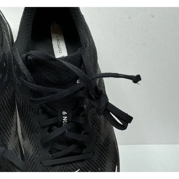 Hoka One One Clifton 9 1127895 BWHT Black White Running Shoes Sneaker Men's 13 D