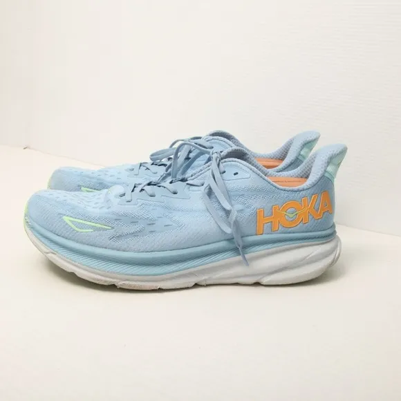 Hoka One One Clifton 9 Running Shoes Men's Size US 15D Blue Dusk/Illusion